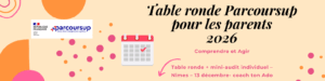 table ronde pour les parents parcoursup 2026